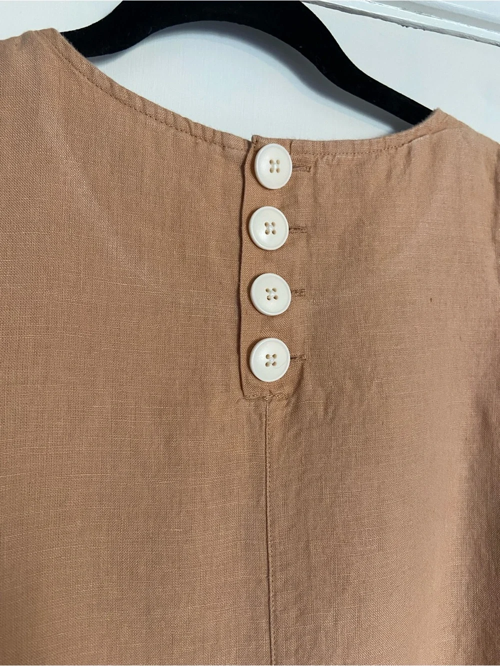 Vintage J. Crew Sleeveless Linen Shift Dress